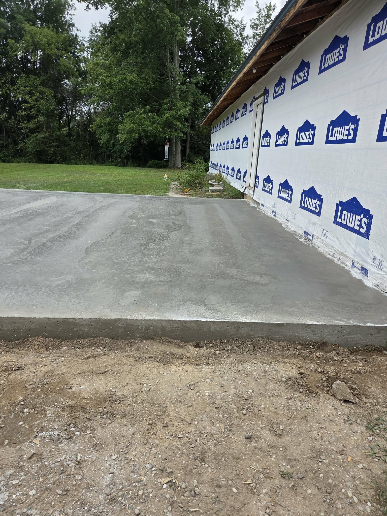 Concrete driveway project