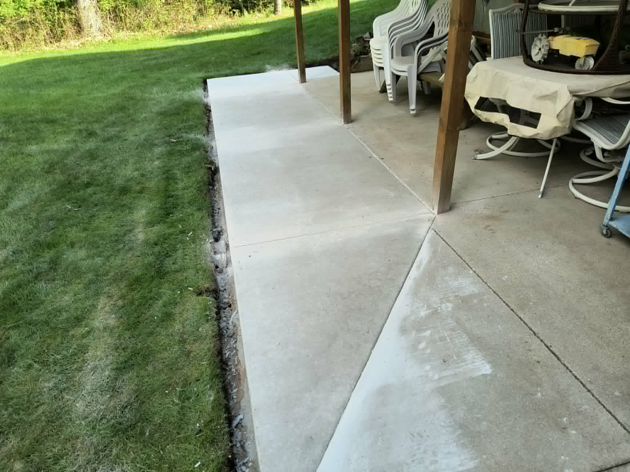 Residential concrete patio