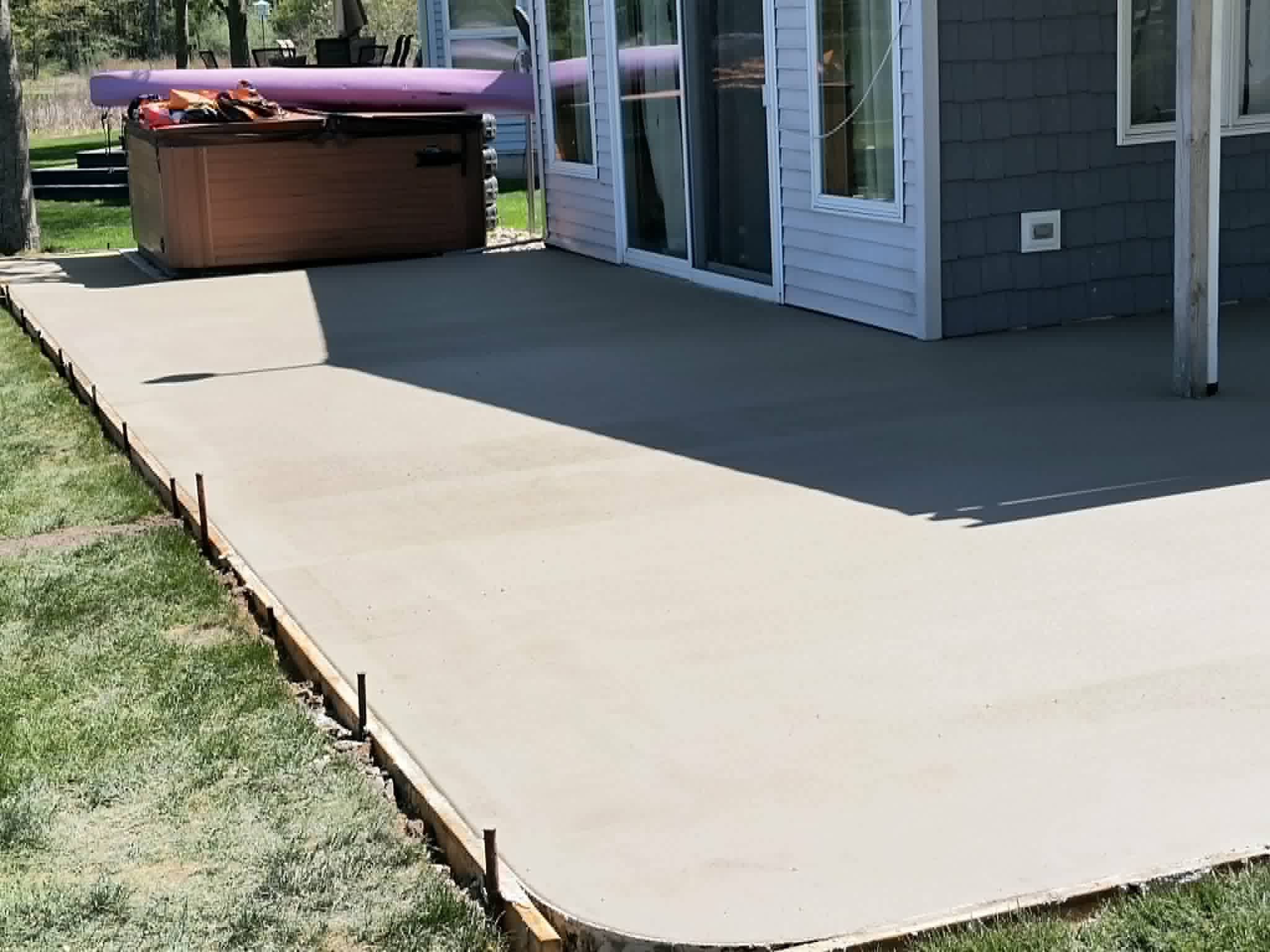 Concrete patio project