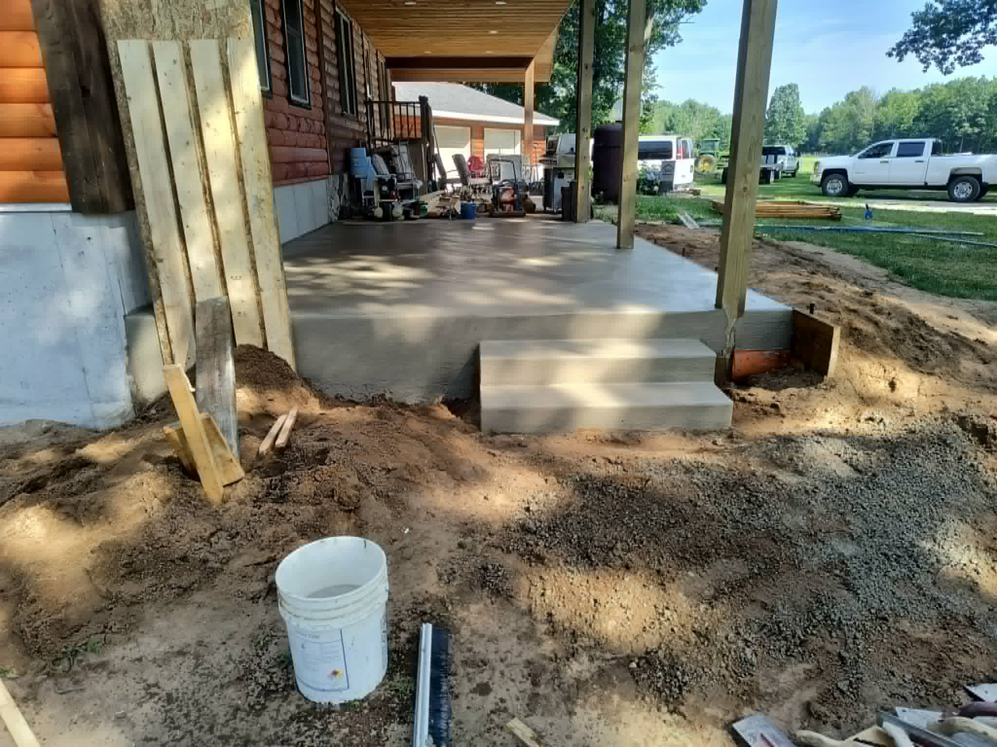 Concrete patio project